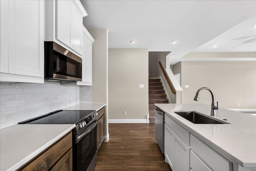Furnished interior view inside a new home in The Ranches at Valley View, Springtown (Image 11).