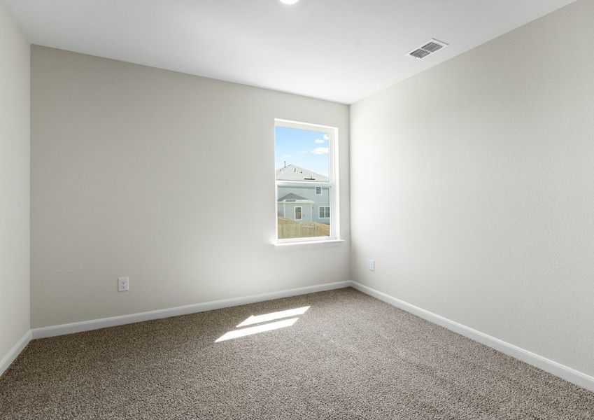 The secondary bedrooms are the perfect space for children's bedrooms and guest rooms.