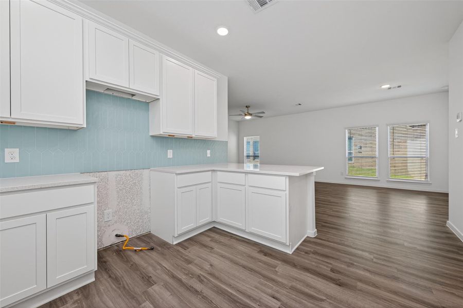 Furnished interior view inside a new home in Enclave at Willis, Willis (Image 8).