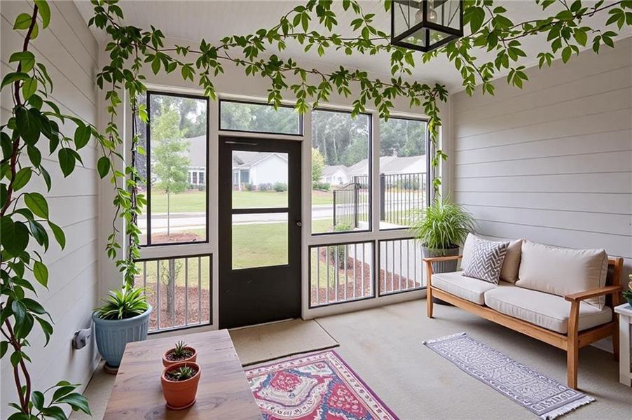 Exterior details and patio area of a home in Creekwood, Powder Springs (Image 4).
