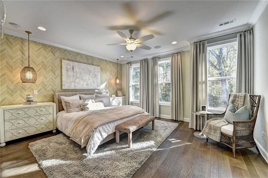 Furnished interior view inside a new home in Evanshire Townhomes, Duluth (Image 6).