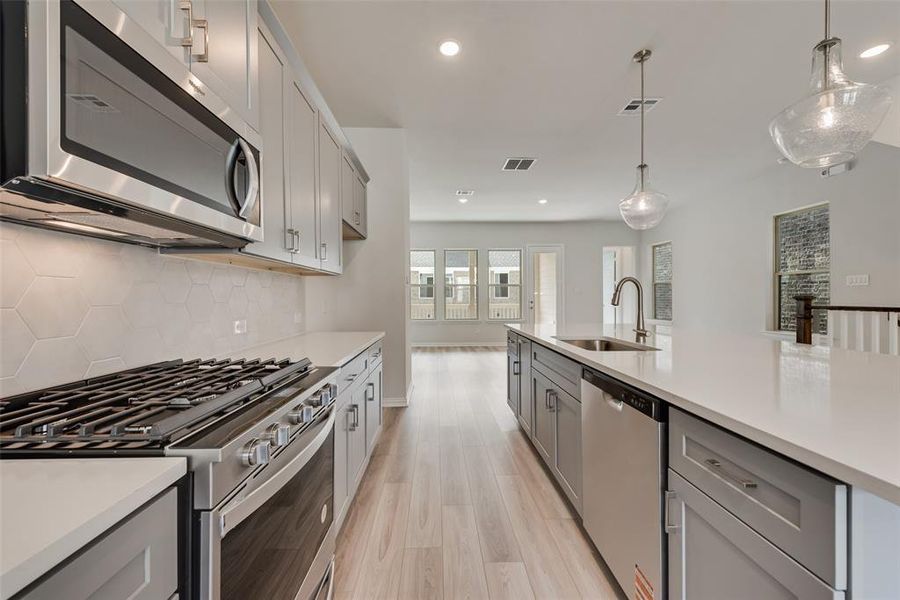 Furnished interior view inside a new home in City Point, North Richland Hills (Image 6). Furnished interior view inside a new home in City Point, North Richland Hills (Image 6).