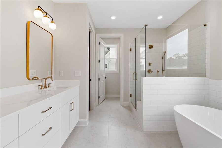 Furnished interior view inside a new home in Promenade at Sawnee Village, Cumming (Image 5).