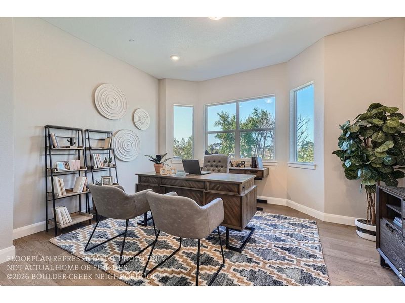 Furnished interior view inside a new home in , Boulder (Image 33).