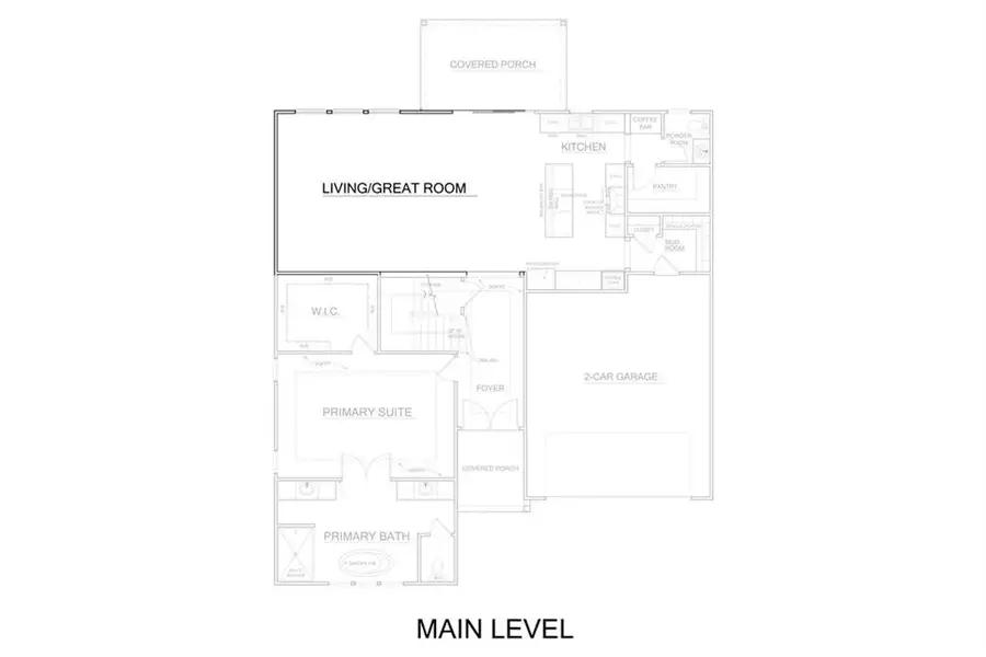 2D floor plan layout of this home in , Stone Mountain, GA (Image 46).