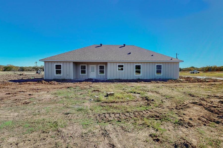 View of rear view of property