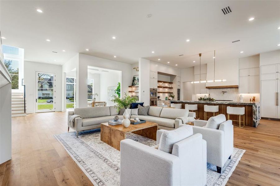 Furnished interior view inside a new home in , Dallas (Image 11).