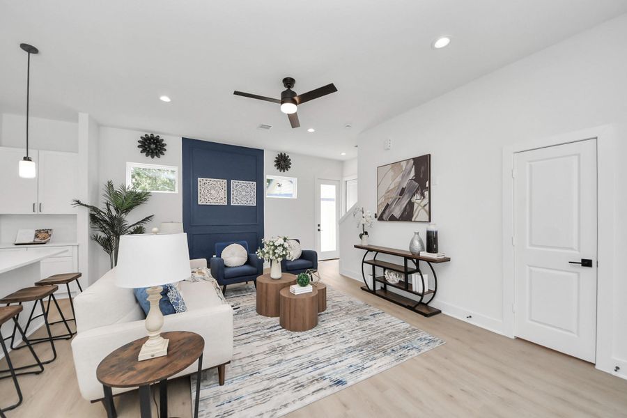 Furnished interior view inside a new home in , Houston (Image 24).