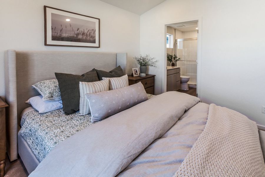 Furnished interior view inside a new home in Prairie Song, Windsor (Image 18).
