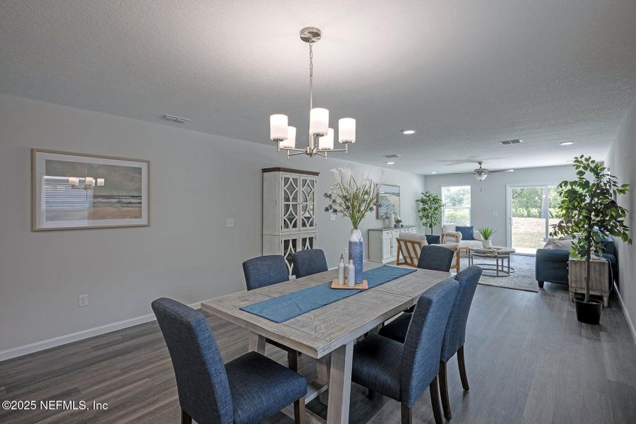 Furnished interior view inside a new home in , Jacksonville (Image 36). Furnished interior view inside a new home in , Jacksonville (Image 36).