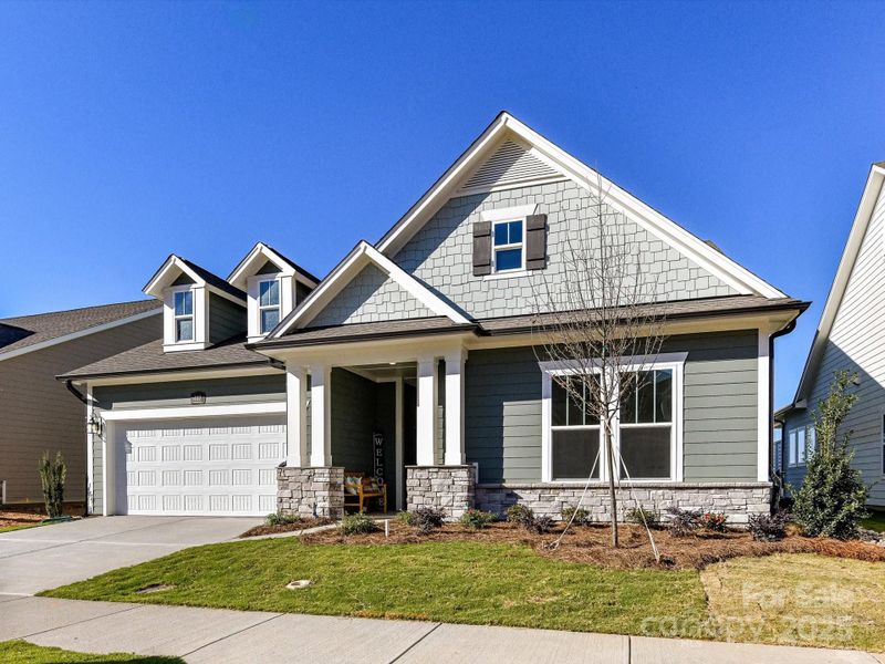 Front exterior of a new home in Encore at Streamside - Tradition Series, Waxhaw, NC, highlighting curb appeal (Image 2).