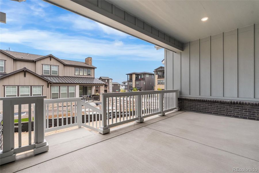 Exterior details and patio area of a home in Sterling Ranch, Littleton (Image 3). Exterior details and patio area of a home in Sterling Ranch, Littleton (Image 3).