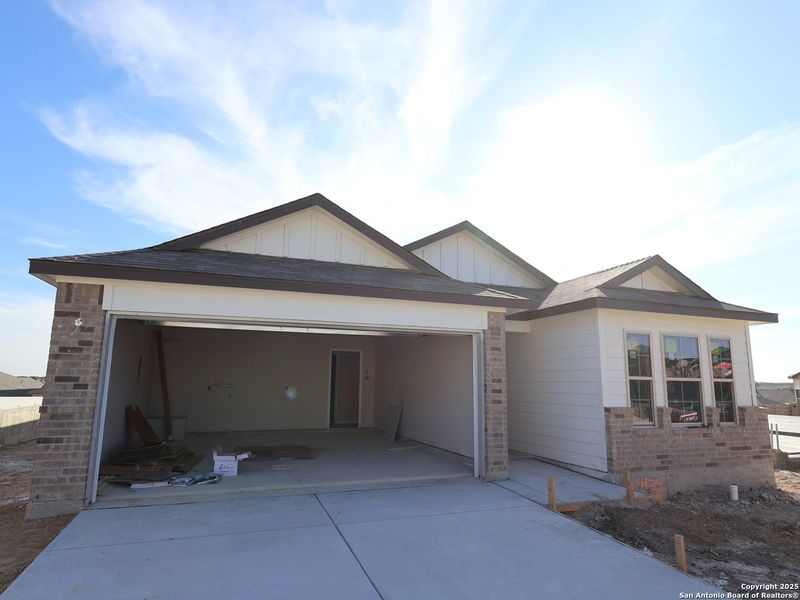 In-progress construction of a new home in Hunters Ranch, San Antonio, TX (Image 32).
