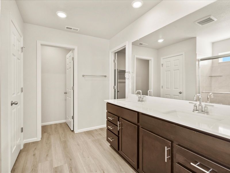 Furnished interior view inside a new home in Meridian Ranch, Peyton (Image 4).
