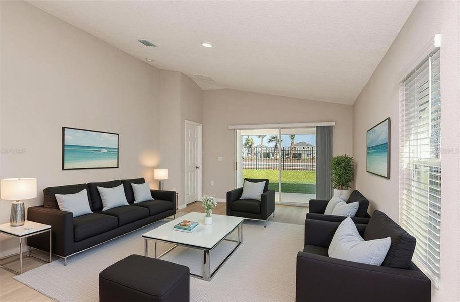 Furnished interior view inside a new home in , Haines City (Image 9).