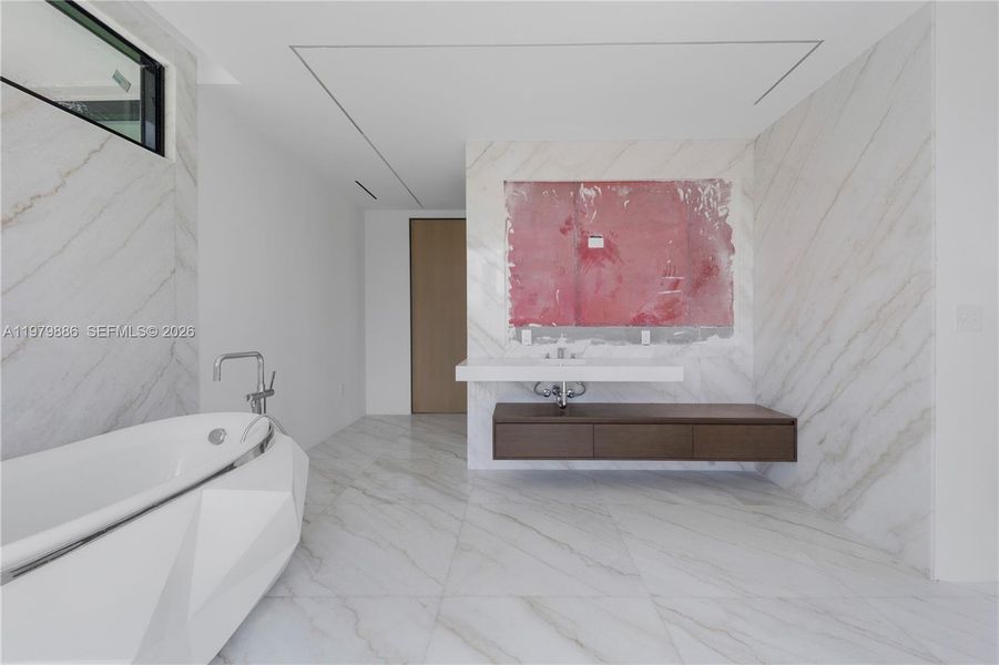 Furnished interior view inside a new home in , Miami Beach (Image 8).