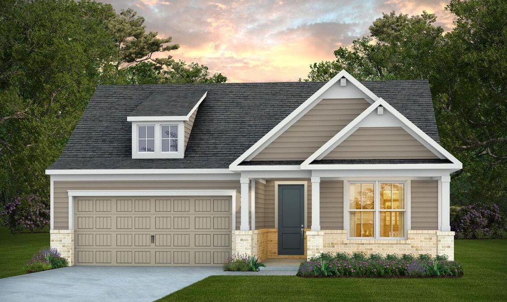 Front exterior of a new home in Nexton, Summerville, SC, highlighting curb appeal (Image 1). Front exterior of a new home in Nexton, Summerville, SC, highlighting curb appeal (Image 1).
