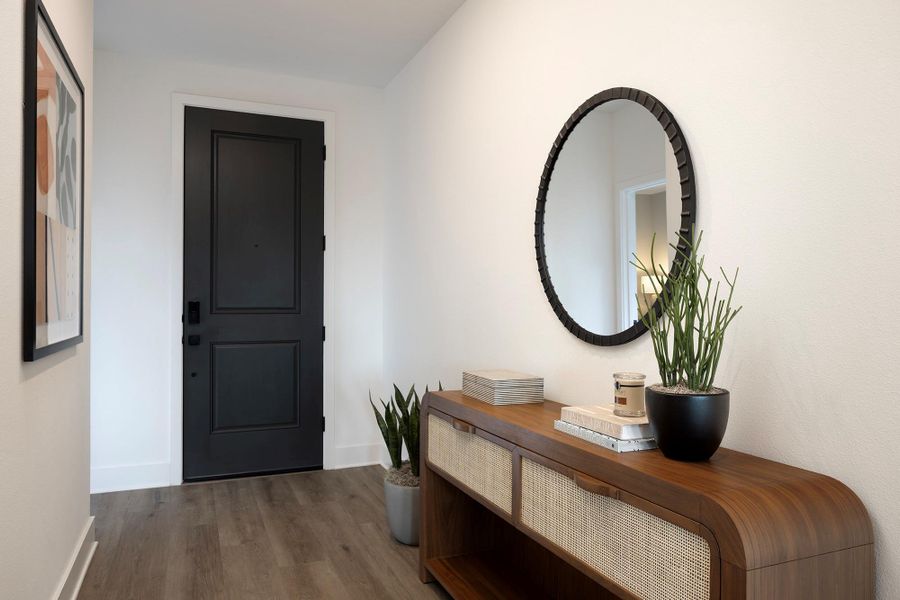 Furnished interior view inside a new home in Parkton Square, Kyle (Image 23). Furnished interior view inside a new home in Parkton Square, Kyle (Image 23).