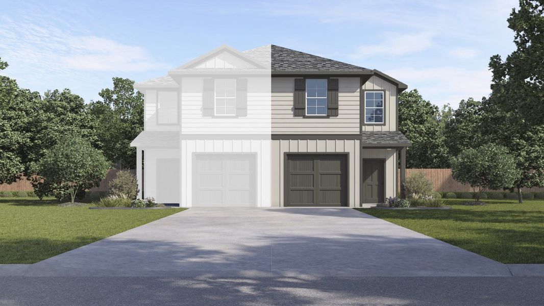 Representative exterior photo of a completed home built from the Chesapeake by D.R. Horton in Stonewood, Sulphur Springs, TX (Image 2). Representative exterior photo of a completed home built from the Chesapeake by D.R. Horton in Stonewood, Sulphur Springs, TX (Image 2).