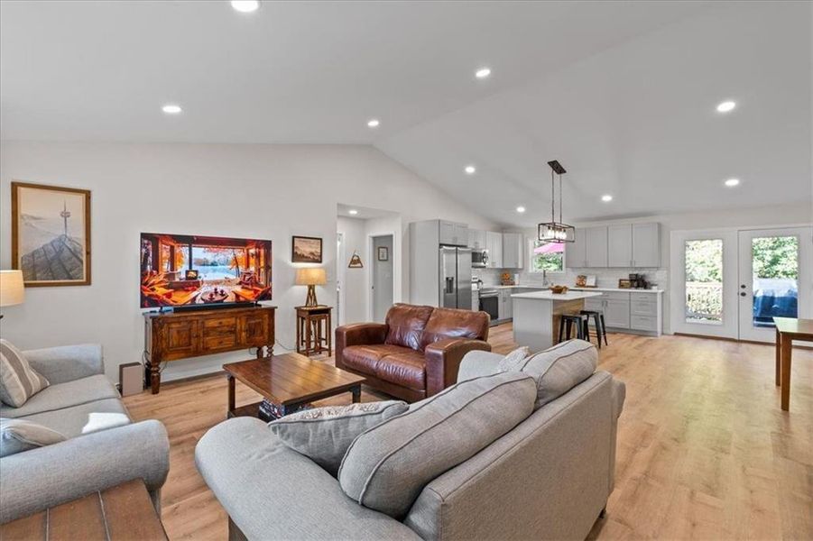 Furnished interior view inside a new home in , White (Image 19). Furnished interior view inside a new home in , White (Image 19).