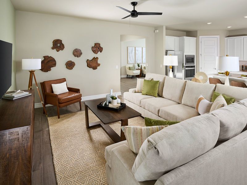 Furnished interior view inside a new home in Crescent Lakes - Signature Series, Punta Gorda (Image 12).