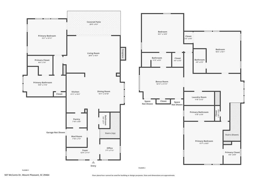 2D floor plan layout of this home in , Mount Pleasant, SC (Image 6).