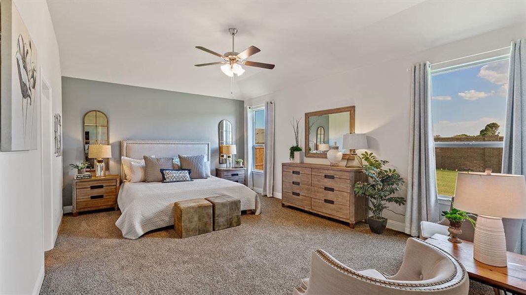 Furnished interior view inside a new home in Eagle Creek, Denton (Image 27).