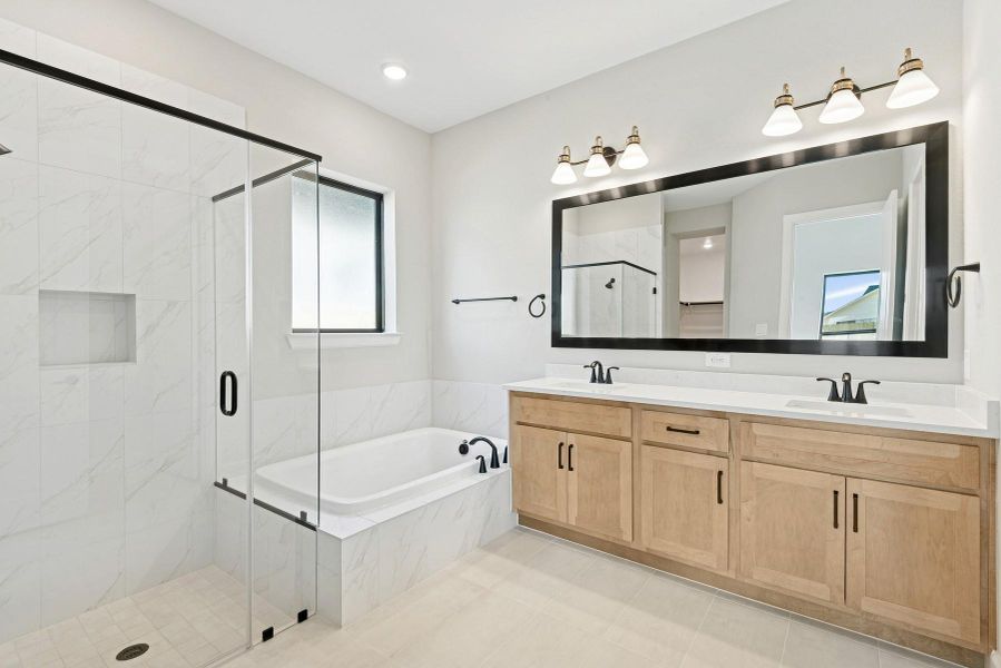 Furnished interior view inside a new home in Grange 45' Homesites, Katy (Image 3).