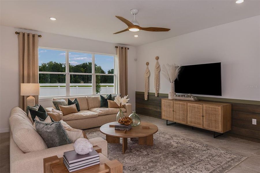 Furnished interior view inside a new home in Del Webb Stone Creek, Ocala (Image 4). Furnished interior view inside a new home in Del Webb Stone Creek, Ocala (Image 4).