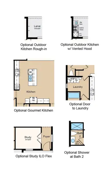 2D floor plan layout of this home in Esplanade at Starling, Punta Gorda, FL (Image 3). 2D floor plan layout of this home in Esplanade at Starling, Punta Gorda, FL (Image 3).