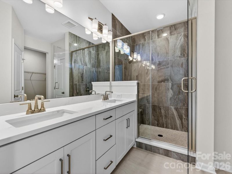 Furnished interior view inside a new home in Whitley Preserve – Park Collection, Mint Hill (Image 8). Furnished interior view inside a new home in Whitley Preserve – Park Collection, Mint Hill (Image 8).