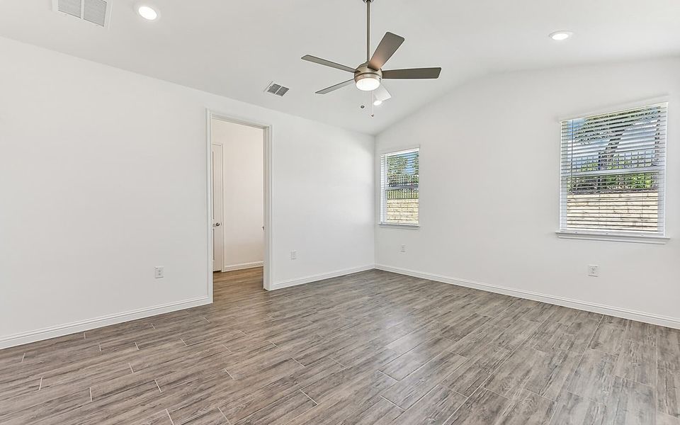 Representative unfurnished interior of a home built from the Newberry by Brookfield Residential in Traditional at Kissing Tree, San Marcos (Image 9).