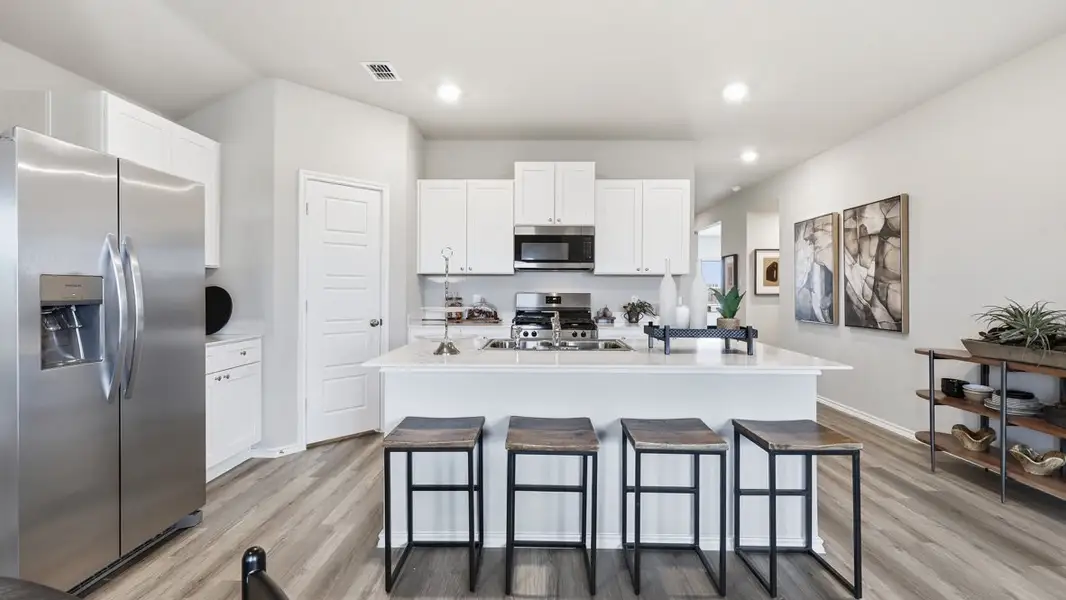 Furnished interior view inside a new home in Townes Landing, Fort Worth (Image 3).