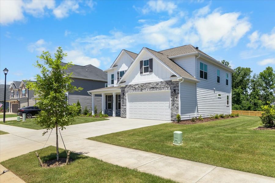 Front exterior of a new home in Tillery Park, Grovetown, GA, highlighting curb appeal (Image 20).