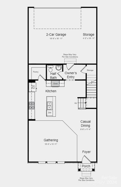 Structural options added: Tray ceiling at owner's suite, gourmet kitchen, and owner's bath 2.