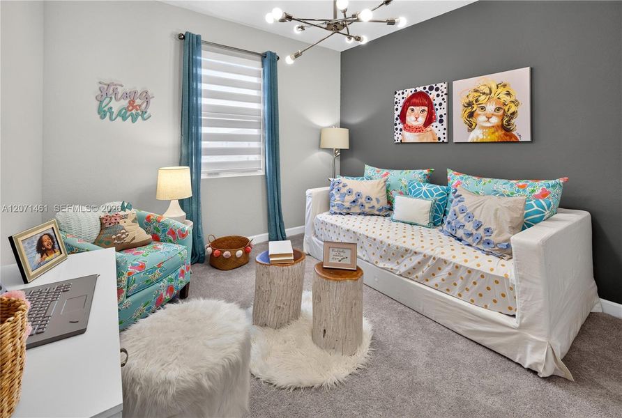 Furnished interior view inside a new home in Acacia Groves, Miami (Image 19).