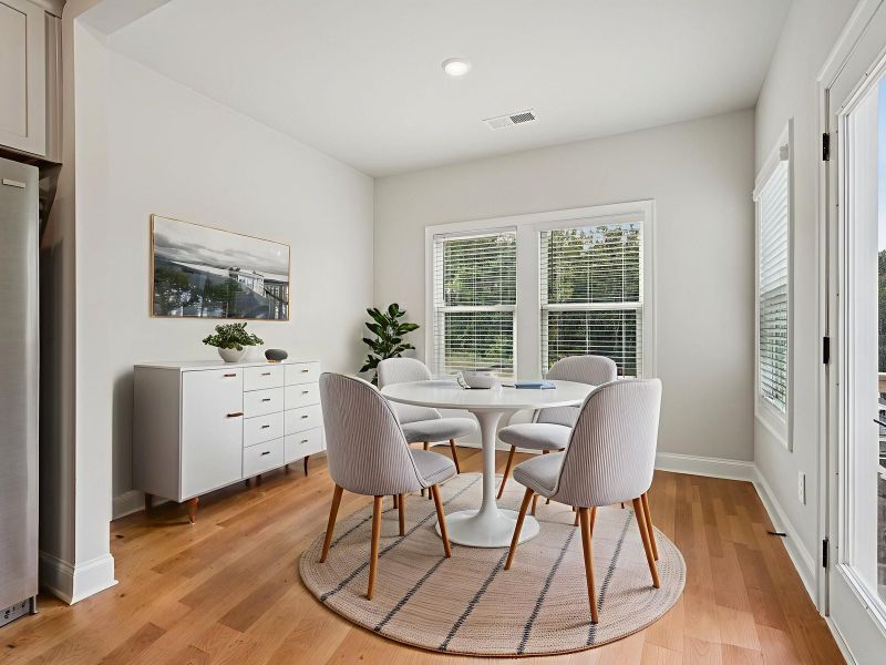 The Dallas Basement floorplan with the Modern Rustic Harbor interior package.