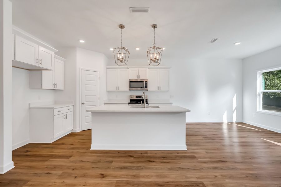 Furnished interior view inside a new home in Barton's Bend, Crestview (Image 7). Furnished interior view inside a new home in Barton's Bend, Crestview (Image 7).