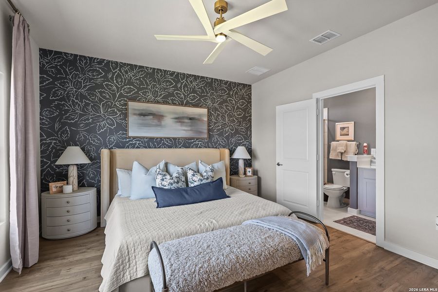 Furnished interior view inside a new home in Lone Oak, San Antonio (Image 20). Furnished interior view inside a new home in Lone Oak, San Antonio (Image 20).
