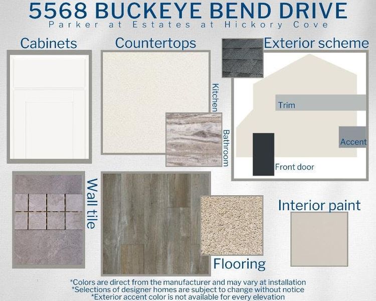 Parker - Colors for This Home Parker - Colors for This Home