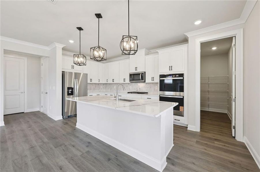Furnished interior view inside a new home in River Pointe, Monroe (Image 7).