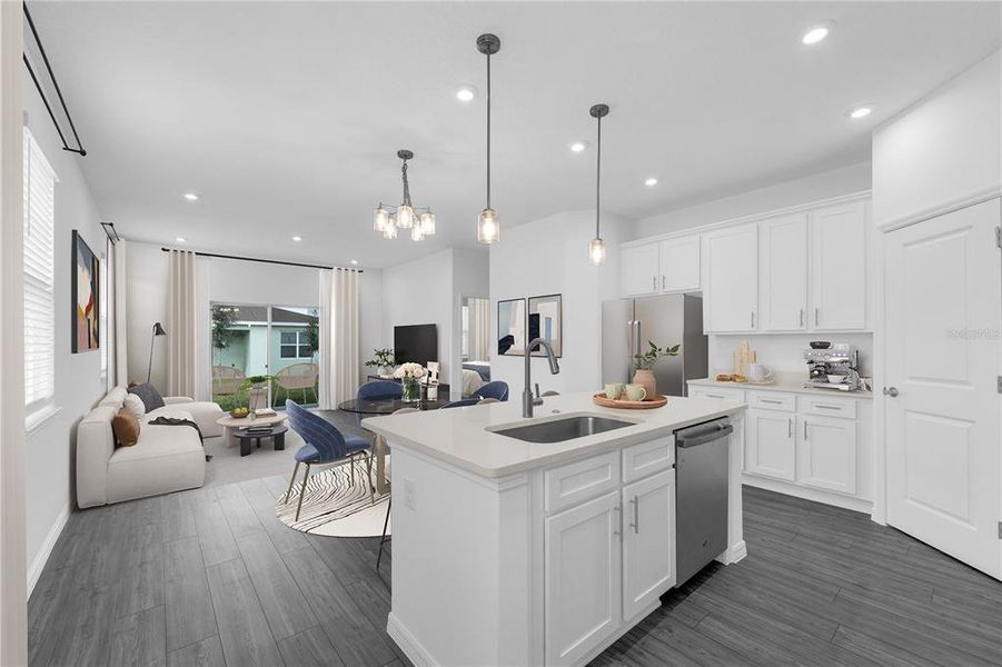 Furnished interior view inside a new home in Wynnstone, Davenport (Image 9).