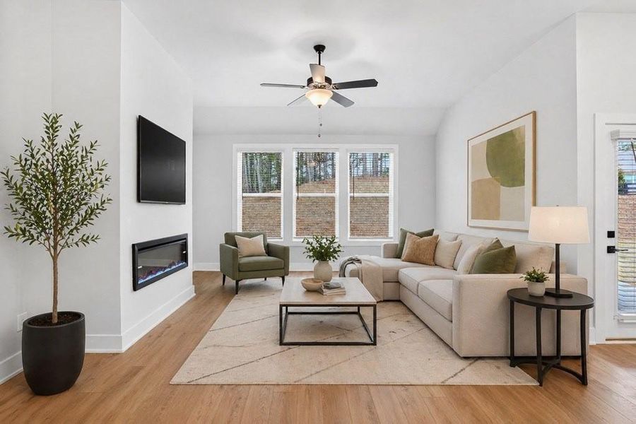 Furnished interior view inside a new home in The Fairways at Mirror Lake, Villa Rica (Image 5).