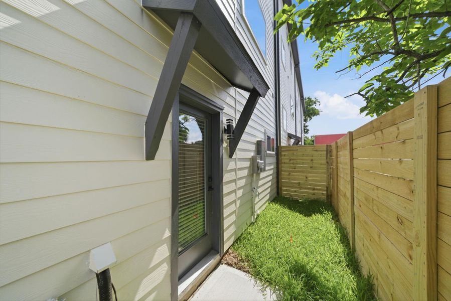 Exterior details and patio area of a home in Cedar Post, Houston (Image 21). Exterior details and patio area of a home in Cedar Post, Houston (Image 21).