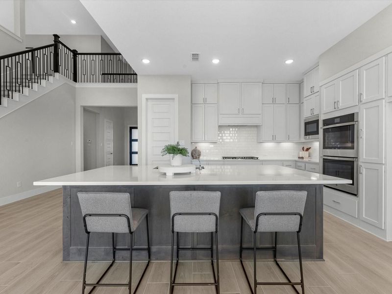 Furnished interior view inside a new home in Dunham Pointe 60′, Cypress (Image 16).