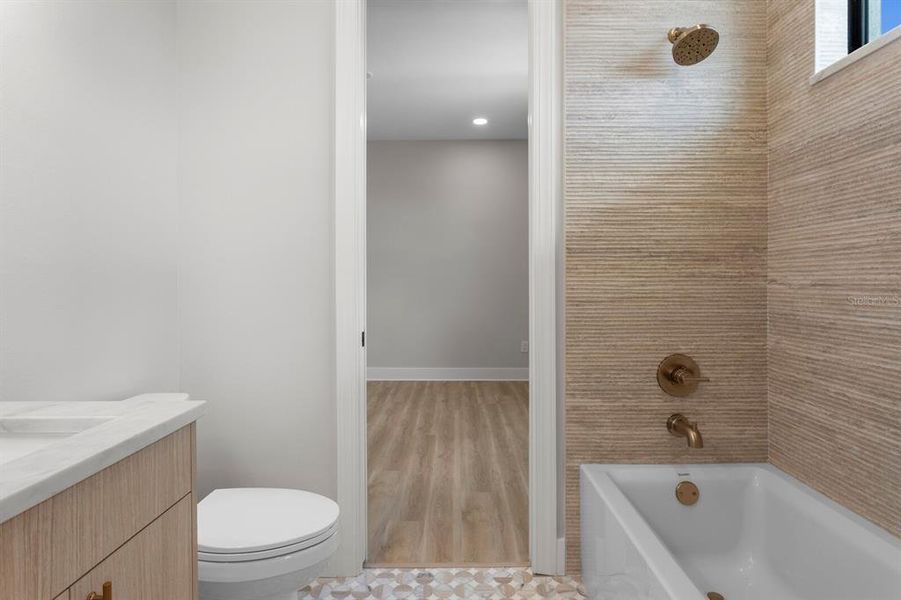 Furnished interior view inside a new home in , Tampa (Image 35).