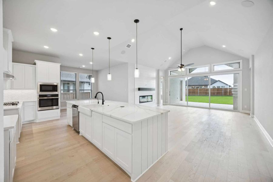 Furnished interior view inside a new home in Lakeview Heights, Azle (Image 7).