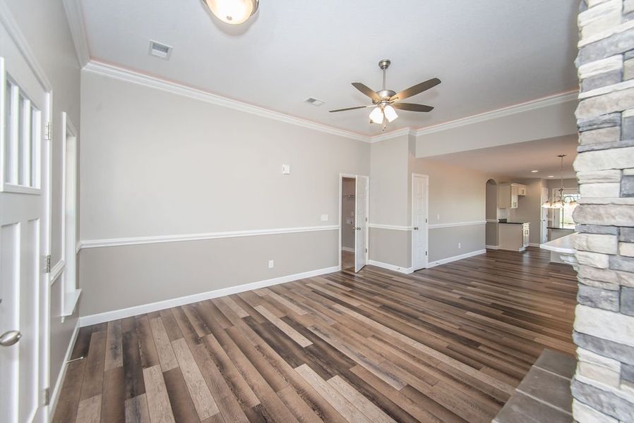 Representative unfurnished interior of a home built from the Pacific by Enchanted Homes in Arcadia Village, Spartanburg (Image 22).