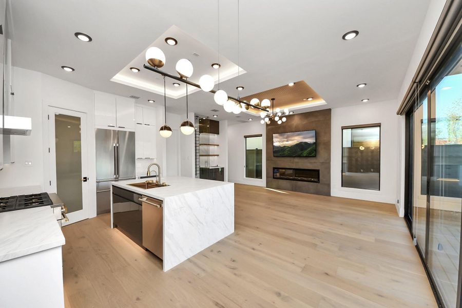 Furnished interior view inside a new home in , Stafford (Image 8).