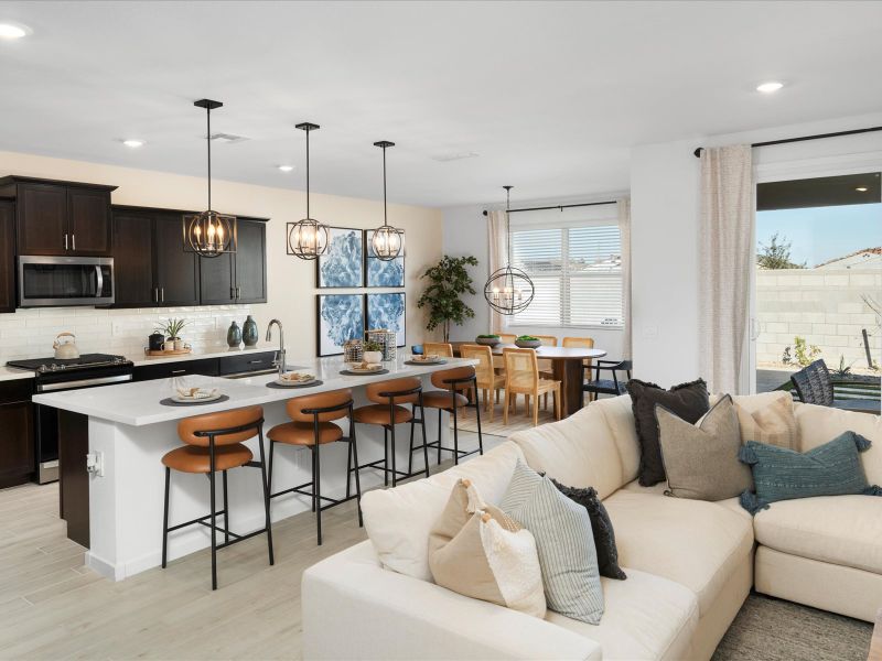 Furnished interior view inside a new home in Abel Ranch Signature Series, Goodyear (Image 6).